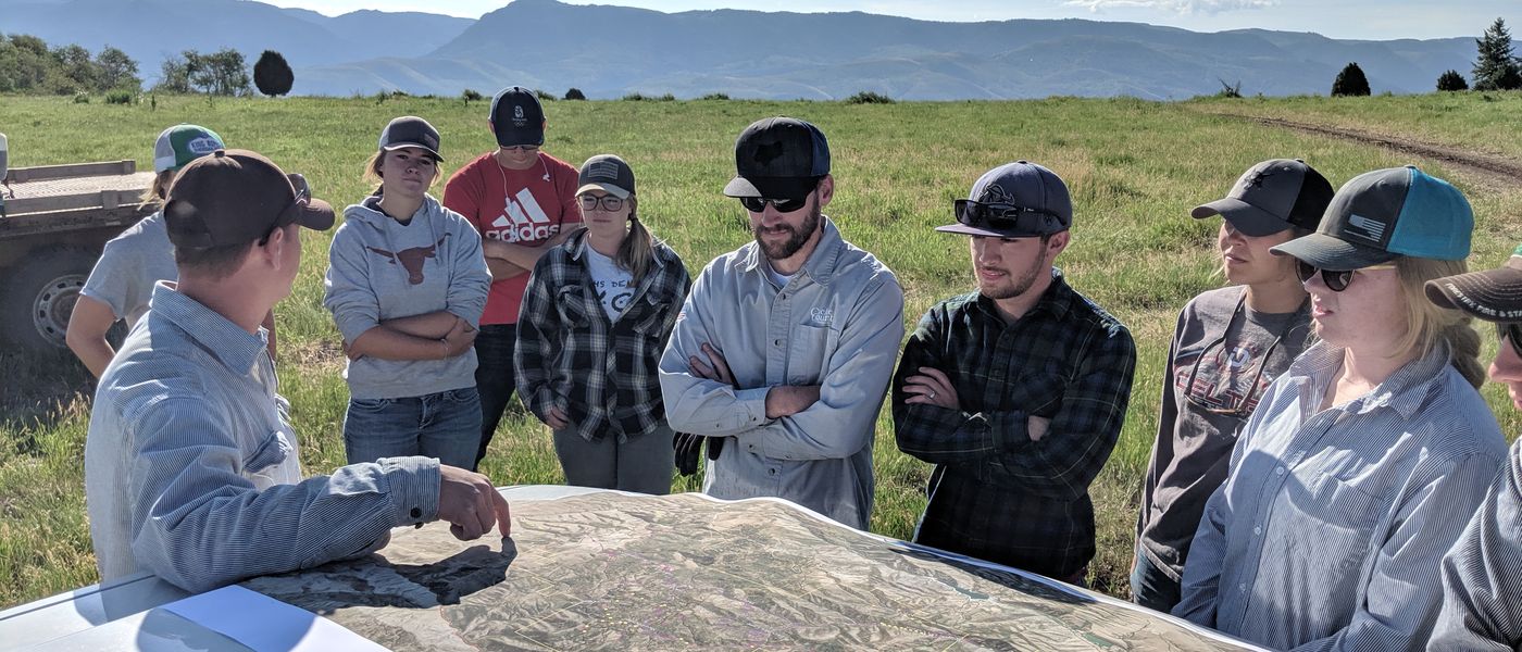 CWMA partners talking through a spray day at Coldwater Ranch